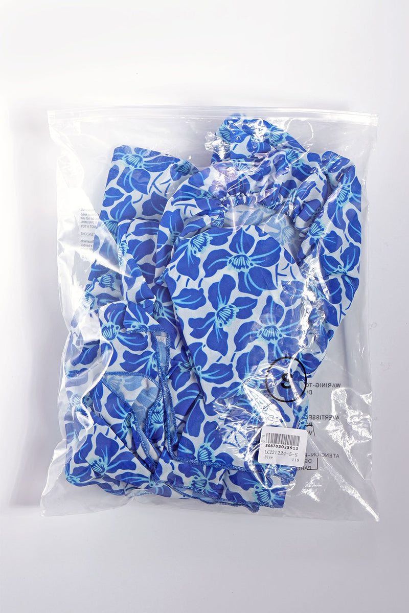 KaleaBoutique Beautiful V Neck Lantern Sleeves Floral Tunic Dress - KaleaBoutique.com