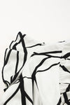 KaleaBoutique Stylish Beautiful Abstract Vein Print V Neck Ruffle Maxi Dress - KaleaBoutique.com