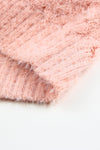 KaleaBoutique Stylish Asymmetric Cut Out Cold Shoulder Eyelash Sweater - KaleaBoutique.com