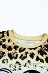 KaleaBoutique Leopard Animal Print Be Kind Heart Graphic Top Short Sleeve T Shirt - KaleaBoutique.com