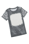 KaleaBoutique Bleached Leopard Short Sleeve T-shirt - KaleaBoutique.com