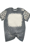 KaleaBoutique Bleached Leopard Short Sleeve T-shirt - KaleaBoutique.com