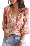 KaleaBoutique Stylish Casual Boho Floral Print Button Front Shirt - KaleaBoutique.com