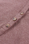 KaleaBoutique Buttoned High and Low Hem Hoodie - KaleaBoutique.com