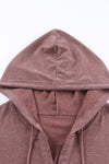 KaleaBoutique Buttoned High and Low Hem Hoodie - KaleaBoutique.com
