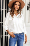 KB Buttoned Long Sleeve Shirt with Pocket - KaleaBoutique.com