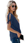 KaleaBoutique Stylish Charismatic Drape Blouse - KaleaBoutique.com