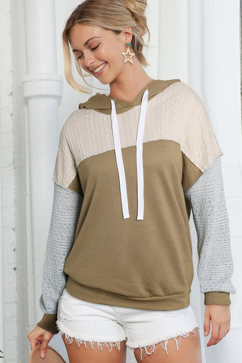 KaleaBoutique Colorblock Patchwork Pullover Hoodie - KaleaBoutique.com