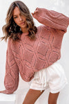 KaleaBoutique Stylish Crewneck Balloon Sleeve Textured Knit Sweater - KaleaBoutique.com