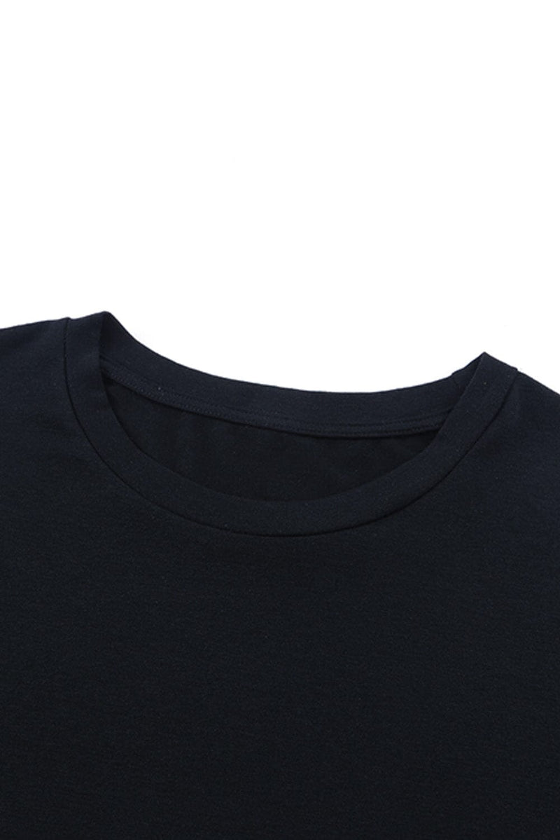 KaleaBoutique Beautiful Floral Embroidered Round Neck Short Sleeve T Shirt - KaleaBoutique.com