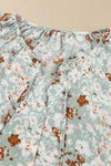 KaleaBoutique Stylish Floral Print Tie V Neck Button Up Blouse - KaleaBoutique.com