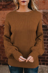 Hollow-out Back Sweater with Tie - KaleaBoutique.com