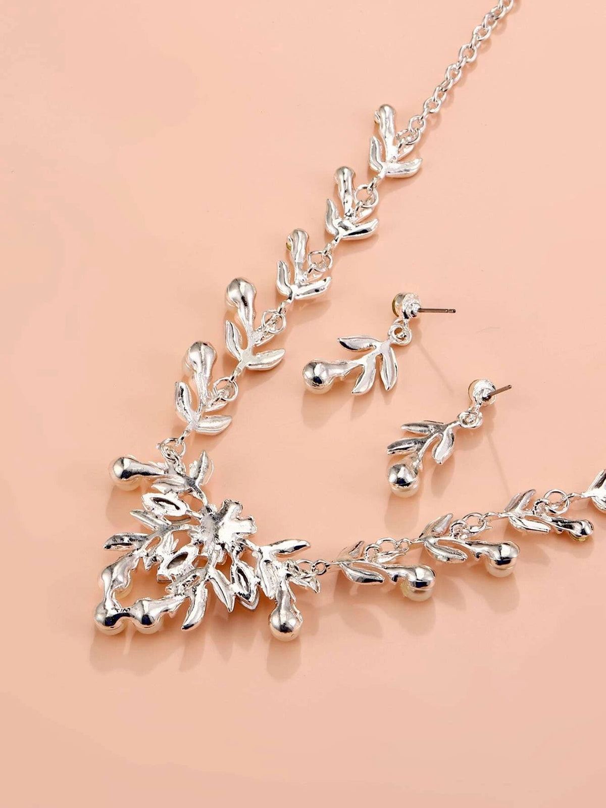 Bridal Pearl Necklace and Earrings 3 PC Jewelry Set, Wedding Crystal V-Necklace and Ear Studs Pearl Jewelry Set - KaleaBoutique.com