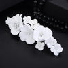 White Flower Bridal Hairclip, Wedding Floral Hair Clip Headpiece, White Flower Alligator Hair Clip - KaleaBoutique.com