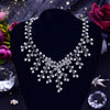 Clear Swarovski Crystal Necklace, Bridal Gem Necklace or Rhinestone Earrings, Prom or Wedding Crystal Necklace - KaleaBoutique.com