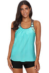 KaleaBoutique Awesome 2 Piece Light  Print Insert Racerback Tankini Set - KaleaBoutique.com