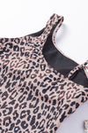 KaleaBoutique Black Leopard Animal Print One-shoulder Mesh One-Piece Swimsuit - KaleaBoutique.com