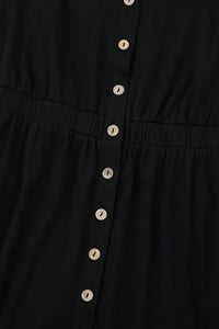 KaleaBoutique Button Up High Waist Long Sleeve Dress - KaleaBoutique.com