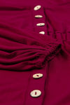 KaleaBoutique Button Up High Waist Long Sleeve Dress - KaleaBoutique.com