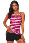 KaleaBoutique Hot Brazilian Red Print Tankini Swimwear - KaleaBoutique.com