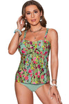 KaleaBoutique Stylish 2 Piece Sleeveless Floral Tankini Set - KaleaBoutique.com