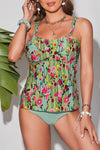 KaleaBoutique Stylish 2 Piece Sleeveless Floral Tankini Set - KaleaBoutique.com