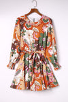KaleaBoutique Stylish & Beautiful Abstract Floral Mini Dress - KaleaBoutique.com