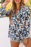 KaleaBoutique Stylish Beautiful Abstract Print Buttoned Long Sleeve Shirt - KaleaBoutique.com
