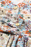 KaleaBoutique Stylish Beautiful Split Neck Buttons Front Shirt Floral Dress - KaleaBoutique.com