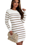 KaleaBoutique Stylish Button Ribbed Detail Mini Sweater Dress - KaleaBoutique.com