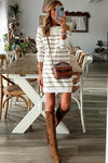 KaleaBoutique Stylish Button Ribbed Detail Mini Sweater Dress - KaleaBoutique.com