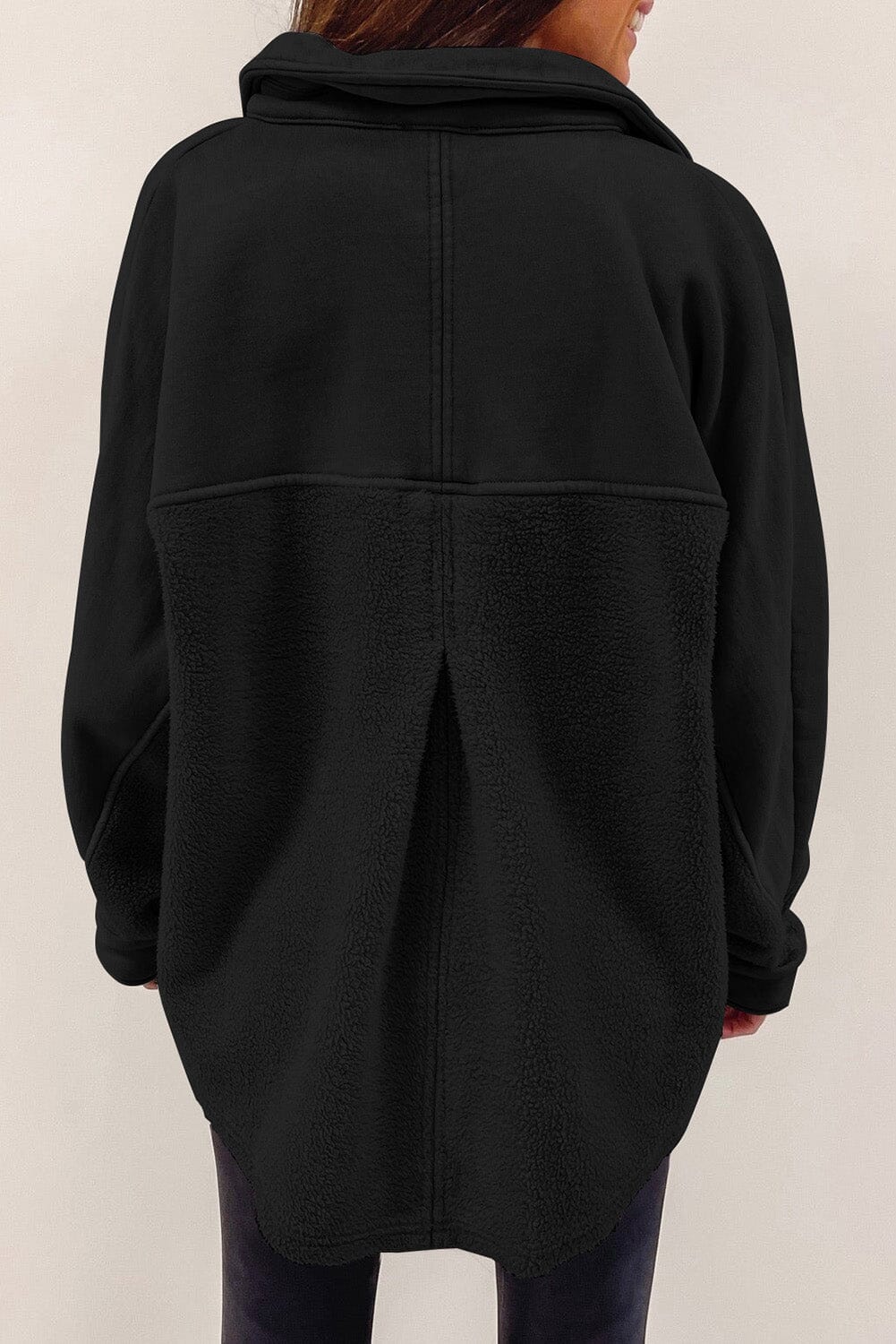KaleaBoutique Stylish Button-Up Stitching Pocket Raw Hem Shacket - KaleaBoutique.com