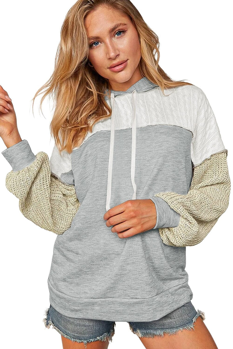 KaleaBoutique Stylish Colorblock Patchwork Pullover Hoodie - KaleaBoutique.com