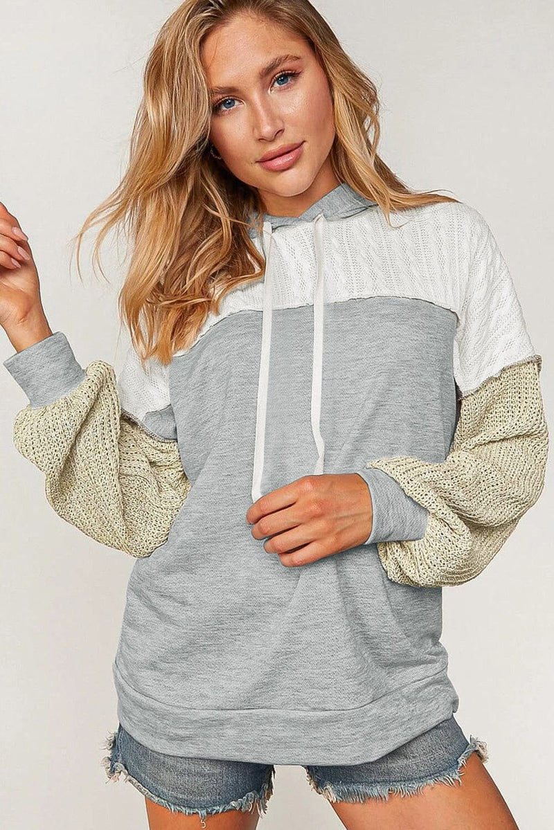 KaleaBoutique Stylish Colorblock Patchwork Pullover Hoodie - KaleaBoutique.com