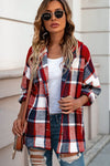 KaleaBoutique Stylish Hooded Plaid Button Front Shacket - KaleaBoutique.com