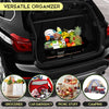 KB XX-Large Car Trunk Organizer, SUV Trunk Organizer With Cover, Heavy Duty Collapsible Truck Bed Storage, Car Caddy Organizer, Van Trunk Back Seat Organizer with Dual Lids (Black) - KaleaBoutique.com