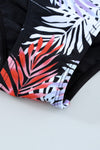 KaleaBoutique Beautiful Leaves Print Zip-up Long Sleeve Surf Rash Guard Swimwear - KaleaBoutique.com