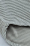 KaleaBoutique Stylish Light Gray Corduroy Button Pocket Shirt - KaleaBoutique.com