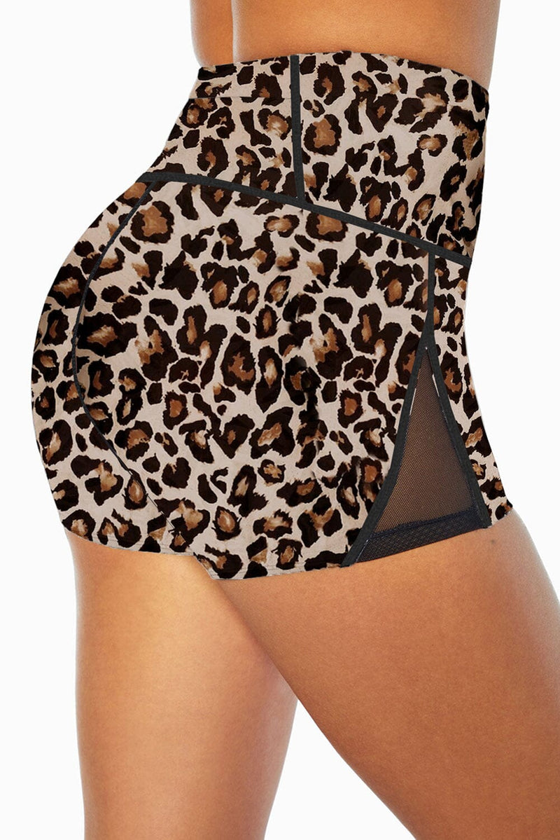 KaleaBoutique Stylish Comfortable Mesh Cutout Patchwork Swim Shorts - KaleaBoutique.com