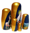 Nativity Russian Nesting Doll, 5 PC Hand Crafted Stacking Matryoshka Egg Set, Religious Christmas Gift - KaleaBoutique.com