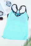 KaleaBoutique Beautiful Patchwork Sporty Scoop Neck Tankini - KaleaBoutique.com