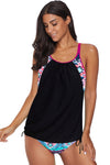 KaleaBoutique Stylish 2 Piece Printed Lined Tankini Swimsuit - KaleaBoutique.com