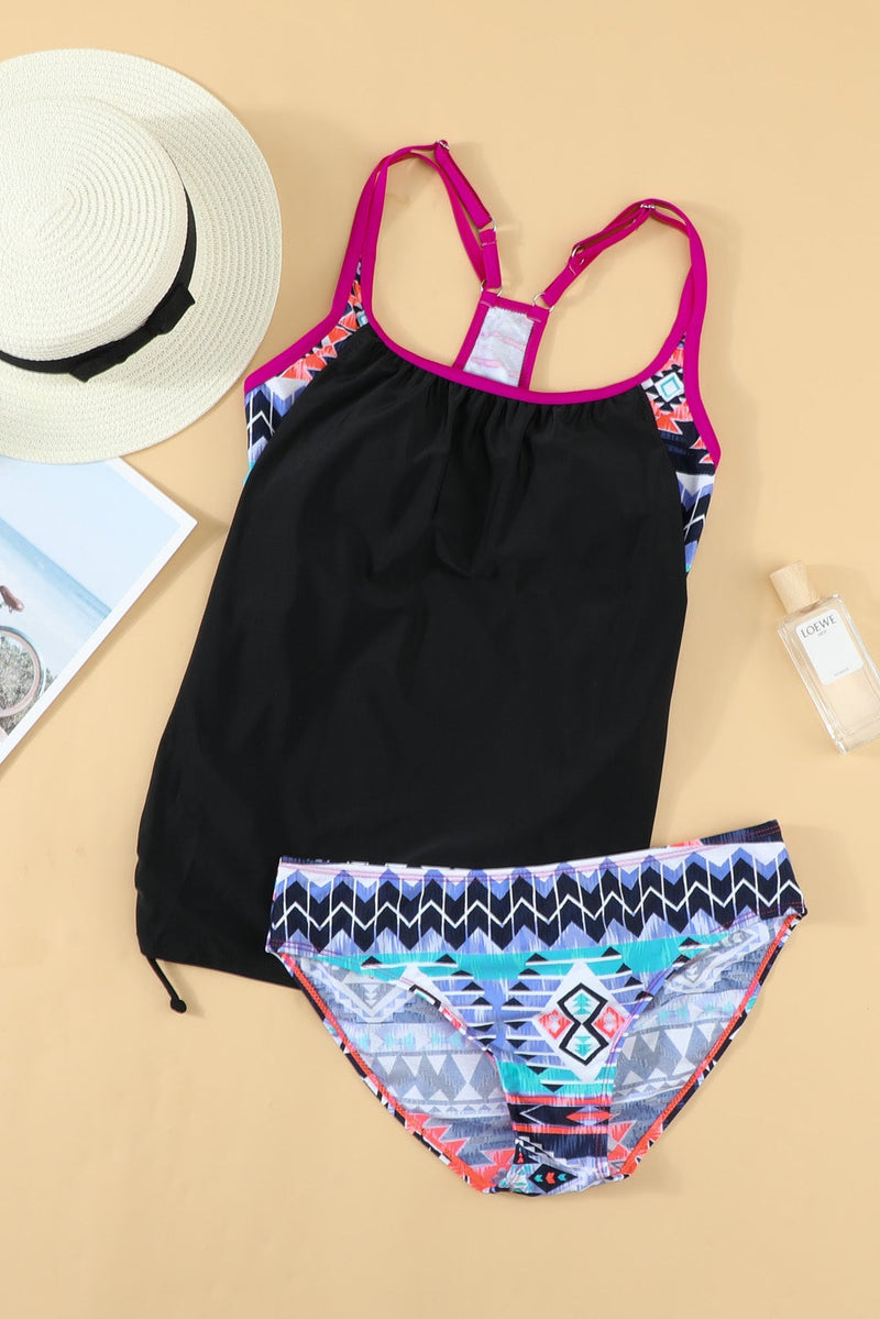 KaleaBoutique Stylish 2 Piece Printed Lined Tankini Swimsuit - KaleaBoutique.com