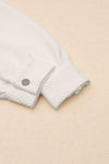 KaleaBoutique Solid Textured Flap Pocket Buttoned Shacket - KaleaBoutique.com