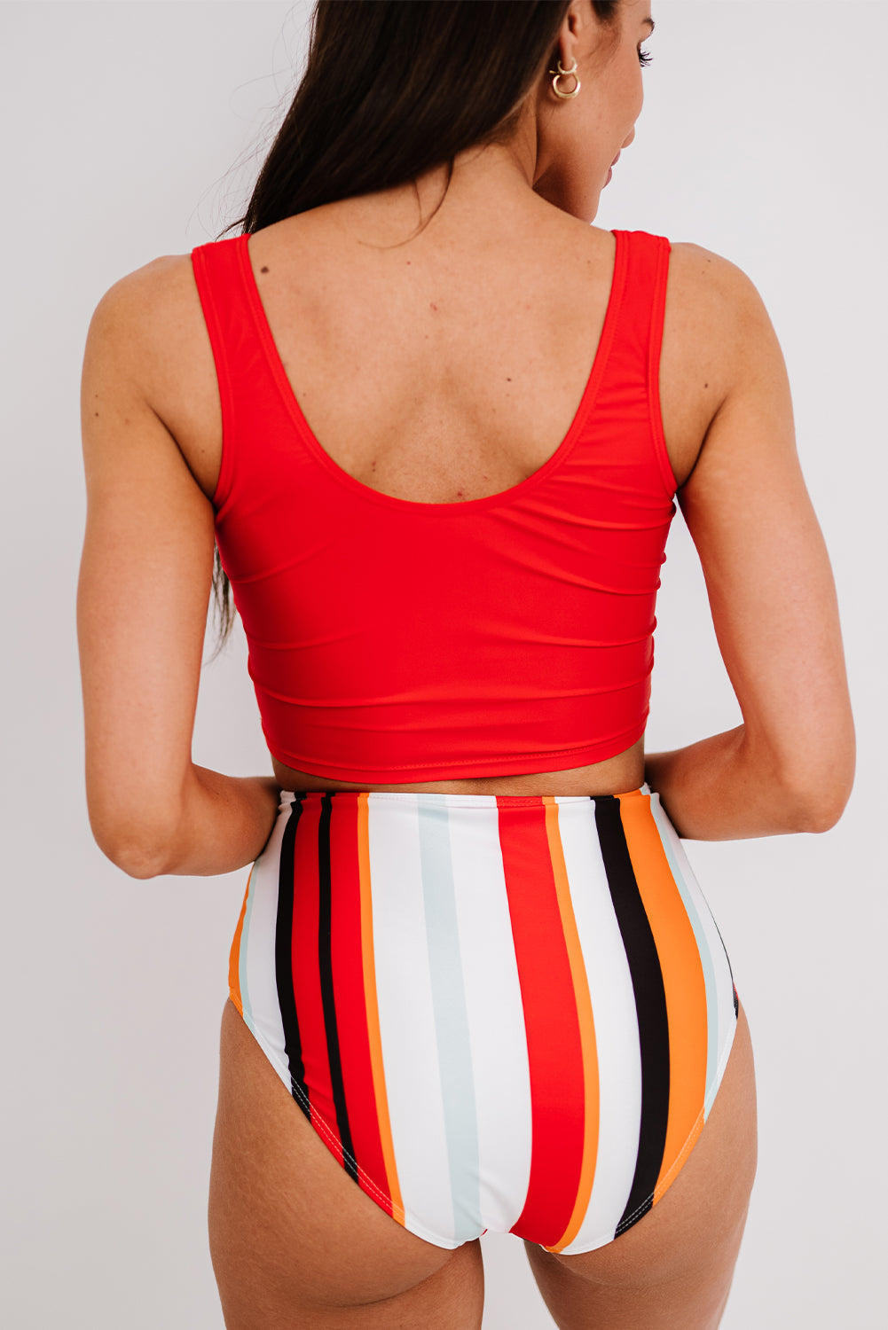 Square Neck Sleeveless Fashion Print Tankini Set - KaleaBoutique.com