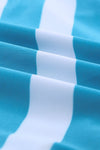 KaleaBoutique Stylish Striped Criss-Cross U-neck One-piece Swimsuit - KaleaBoutique.com