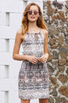 KaleaBoutique Stylish Bohemian All Over Print Keyhole Front Dress - KaleaBoutique.com