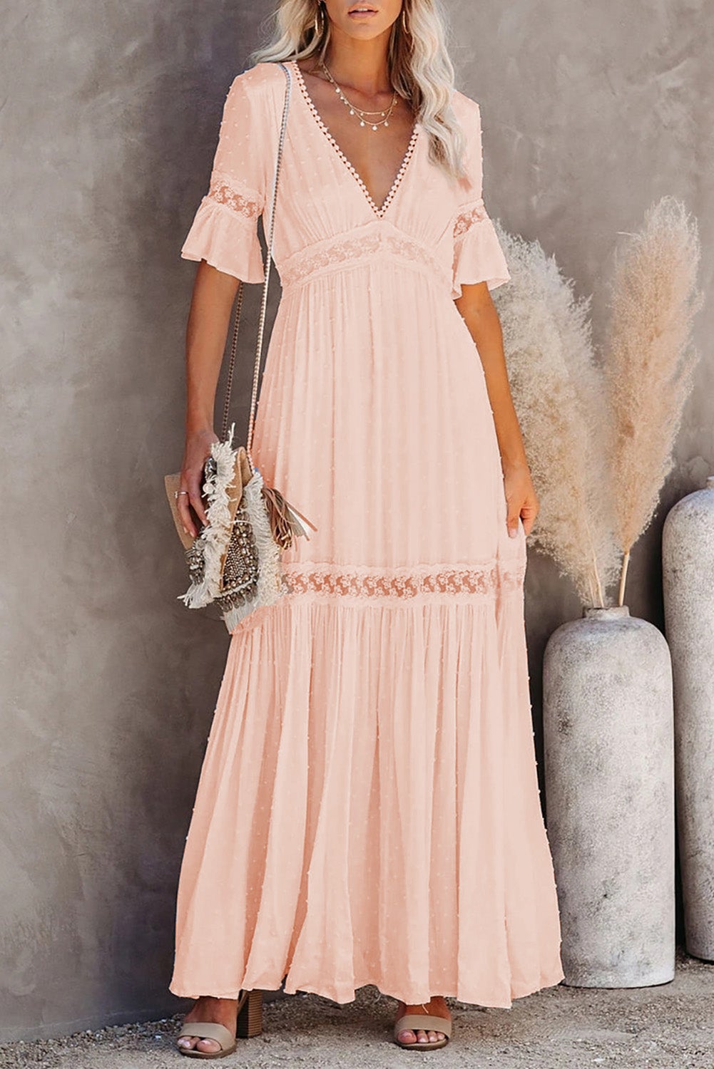 swiss dot maxi dress Valensole Swiss Dot Maxi Dress