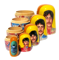 The Beatles John Lennon 5 Piece Nesting Doll Set - Handcrafted Stacking Matryoshka Set - KaleaBoutique.com