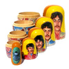 The Beatles John Lennon 5 Piece Nesting Doll Set - Handcrafted Stacking Matryoshka Set - KaleaBoutique.com